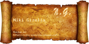 Niki Gizella névjegykártya